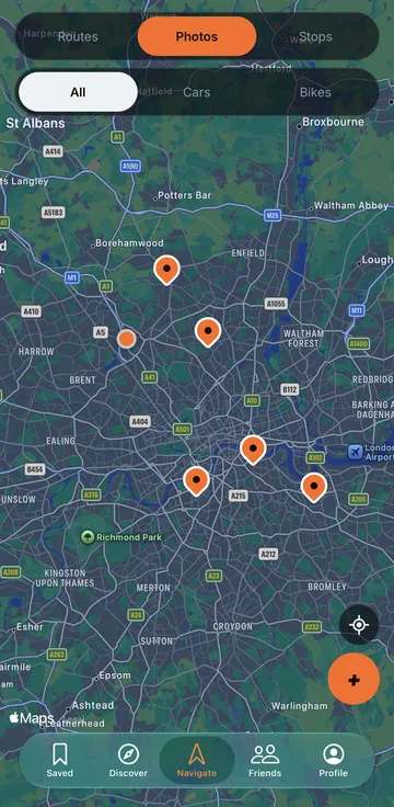 RoadCom screen: Find the spots worth the drive